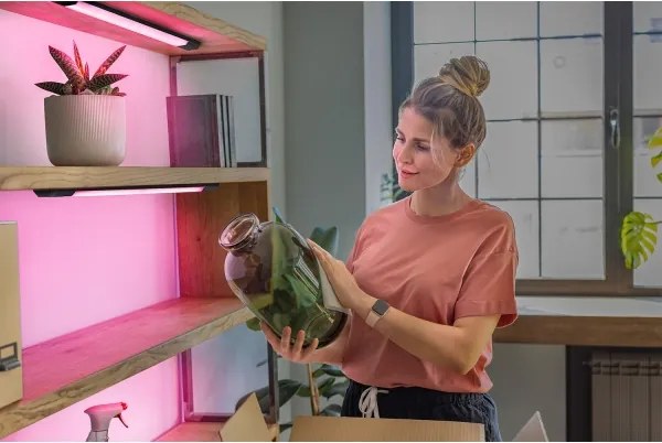 Osram - LED RGBW dimmerabile lampada sottopensile con sensore LINEAR EDGE LED/8W/230V nero + telecomando