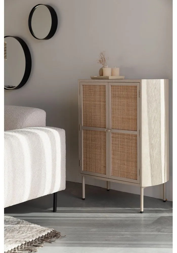 Mobile in rattan crema 80x100 cm Amaya - White Label