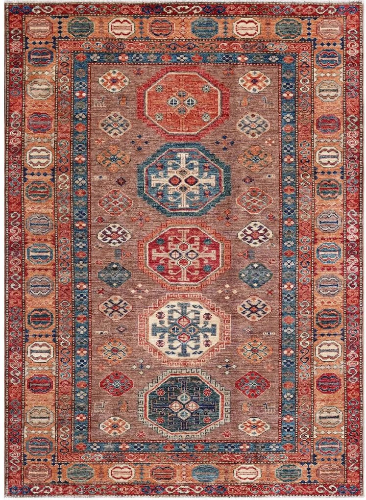 Kazak Tappeto orientale 210 x 150 (Pakistan) Annodato A Mano