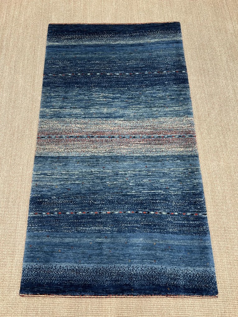 Loribaft Tappeto persiano 90 x 160 Blu (Iran) Annodato A Mano