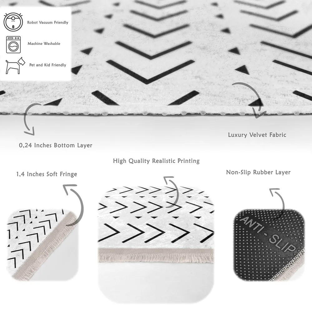 Tappeto bianco 160x230 cm - Mila Home