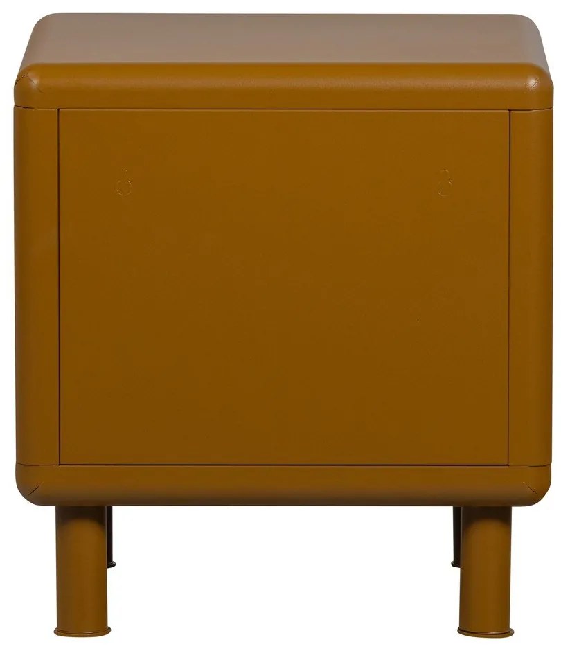 Comodino giallo ocra in metallo Rune – WOOOD