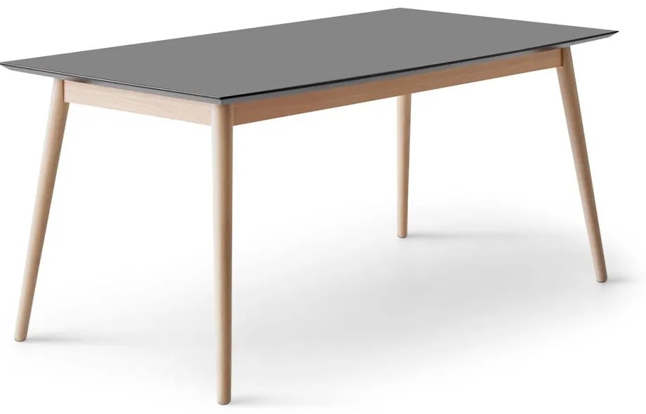 Tavolo da pranzo pieghevole in colore antracite-naturale 100x210 cm Meza - Hammel Furniture