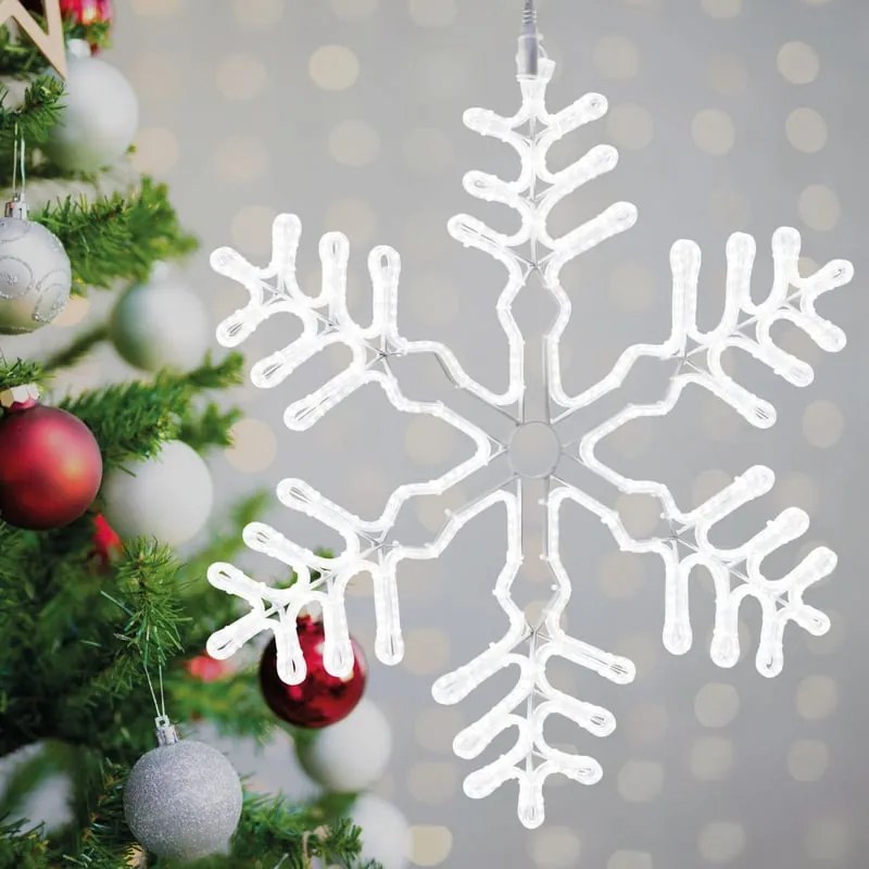 Figura natalizia illuminata 840 lampadine bianco freddo H 55 cm