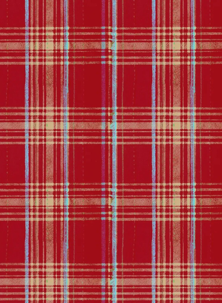 Mindthegap Carta da parati Seaport Plaid - red