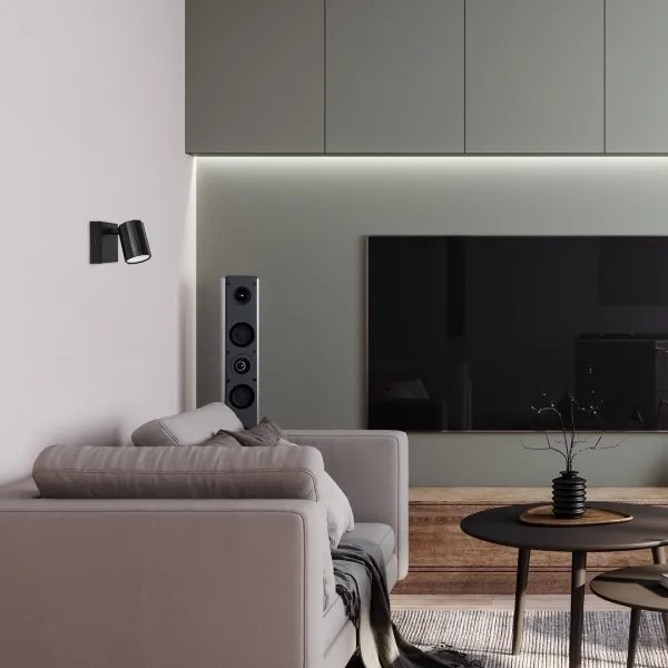 Rabalux 73023 - Faretto da parete ROGELIO 1xGU10/5W/230V nero