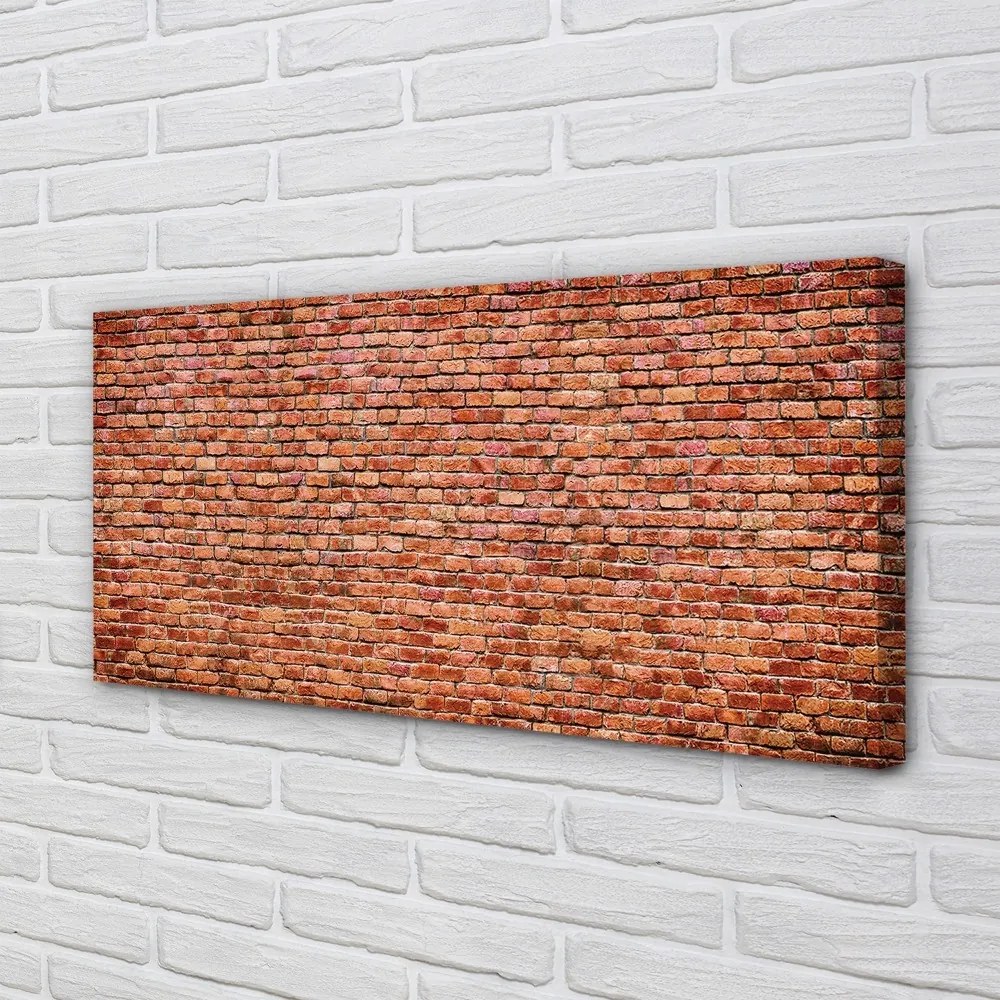 Stampa quadro su tela Muro di mattoni 100x50 cm