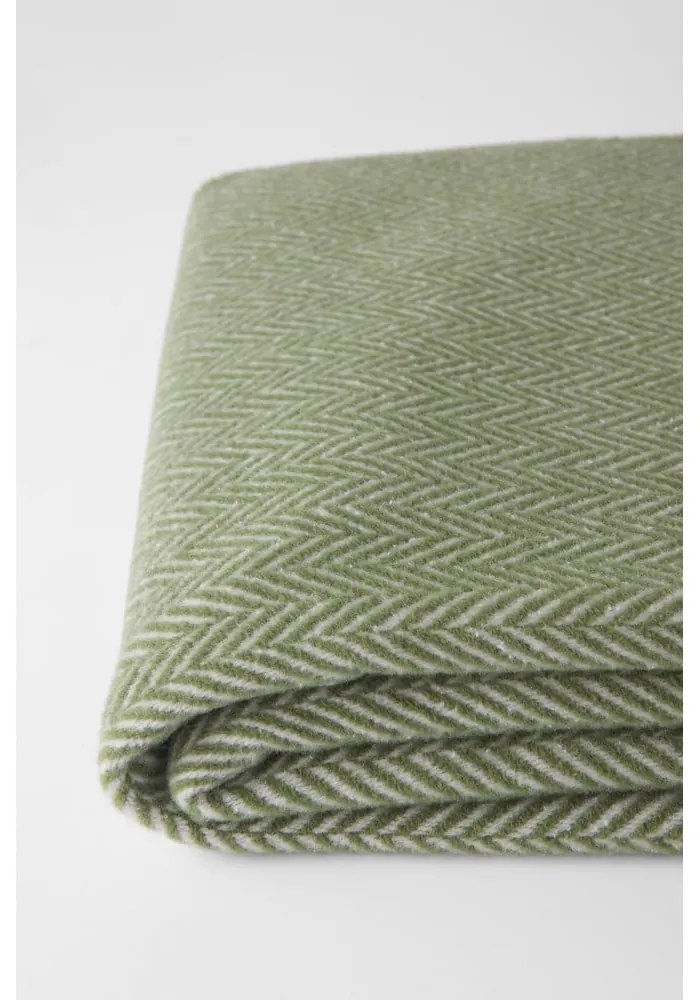 Plaid verde con contenuto di cotone , 140 x 180 cm Skyline - Euromant