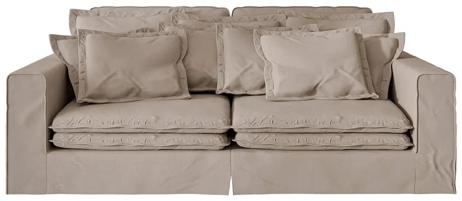 Divano marrone chiaro 236 cm Nora – Ropez