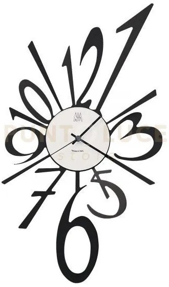 Orologio da parete di design big bang piccolo nero