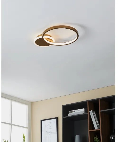 Eglo 900423 - Plafoniera LED dimmerabile GAFARES LED/15W/230V oro + tc