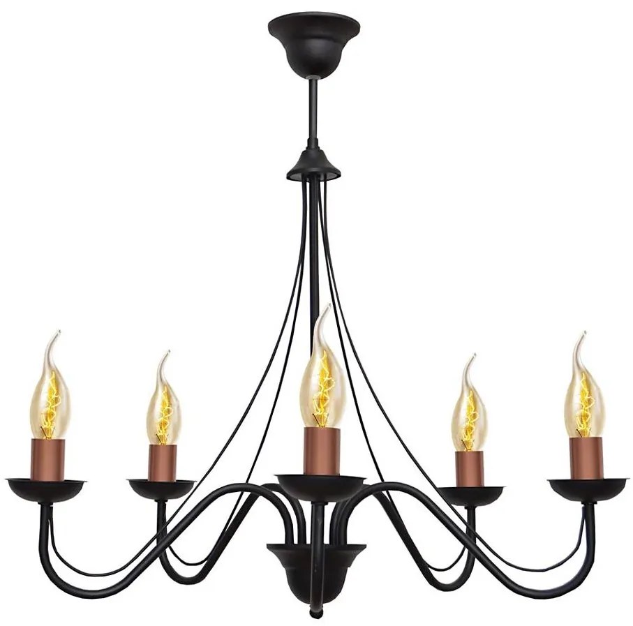 Lampadario a sospensione con filo MALBO III 5xE14/60W/230V