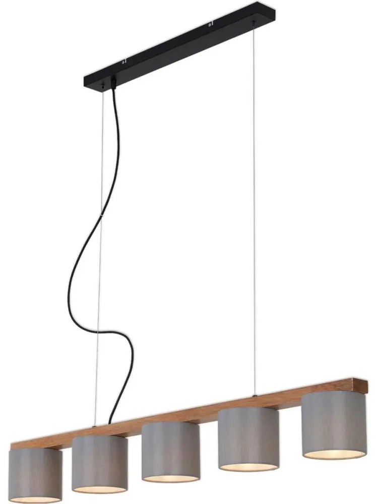 Briloner 4075-054 - Lampadario a sospensione con cavo 5xE14/25W/230V