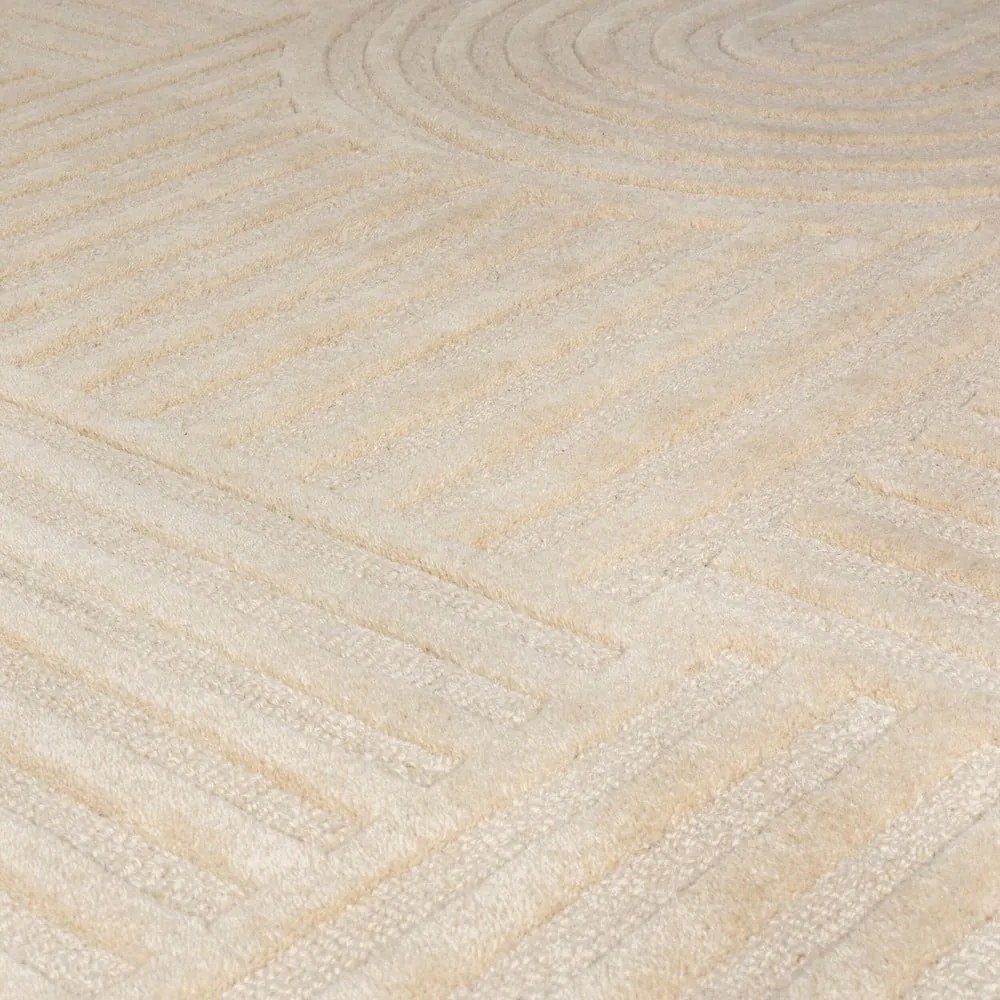 Tappeto beige in lana tessuto a mano 240x340 cm Zen Garden – Flair Rugs