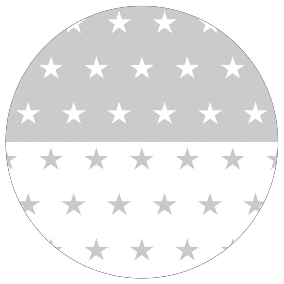 Culla bianca su ruote con baldacchino 60x120 cm Little stars - Roba