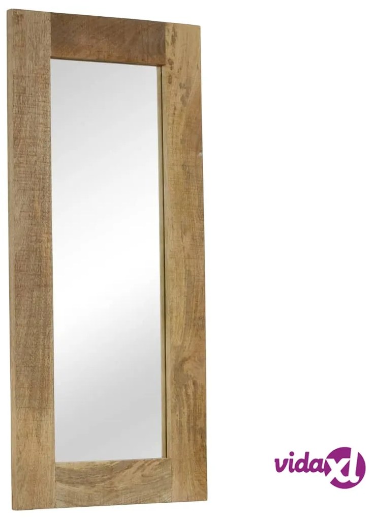 vidaXL Specchio in Legno Massello di Mango 50x110 cm
