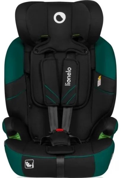 Lionelo - Seggiolino auto LEVI ONE i-Dimensioni 76-150 cm nero/verde