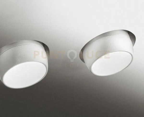 Lelanto faretto incasso orientabile 2 luci attacco gu10 bianco in a...