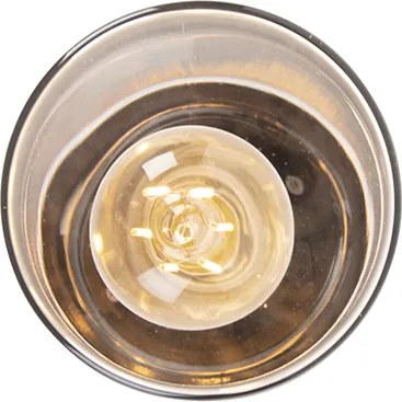 Plafoniera moderna nera 22,6 cm IP44 - Jarra