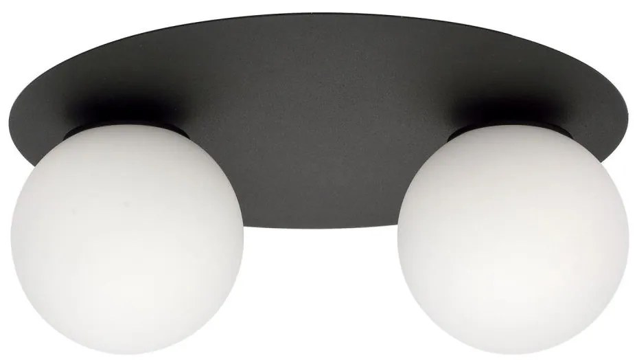 Plafoniera SOLAR 2xE14/10W/230V nero/bianco