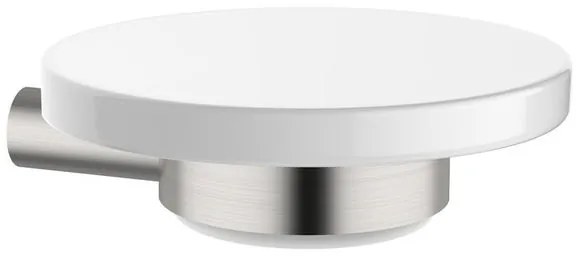 Porta sapone SI 90602 nickel spazzolato 12 cm x 4.2 cm in ceramica