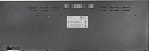 Camino elettrico da parete ad incasso 3 Lati BOSTON130 L127 x P20 x H44 cm