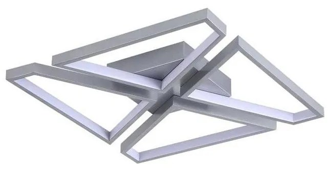 Searchlight 36520SI - Plafoniera LED dimmerabile QUATRO LED/29W/230V 40x40 cm