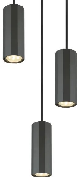 Globo 57918-3H - Lampadario a sospensione con filo JAMES 3xGU10/25W/230V