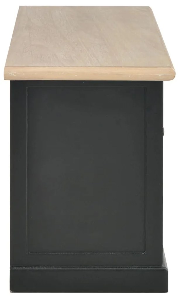 Mobile porta tv nero 90x30x40 cm in legno