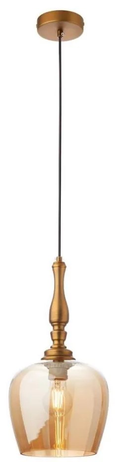 Redo 01-2740 - Lampadario a sospensione con filo TOLL 1xE27/42W/230V bronzo