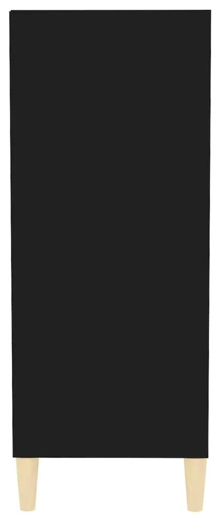 Credenza nera 57x35x90 cm in truciolato