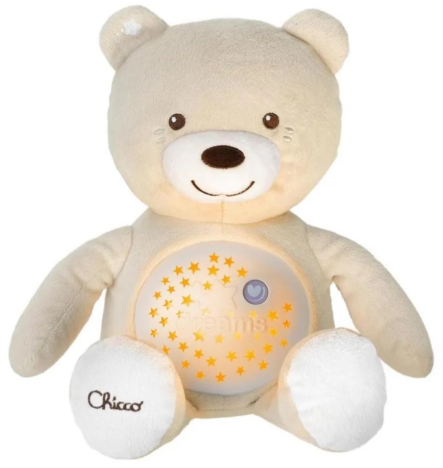 Chicco - Proiettore con melodia BABY BEAR 3xAAA beige