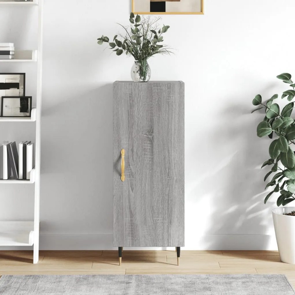 Credenza grigio sonoma 34,5x34x90 cm in legno multistrato