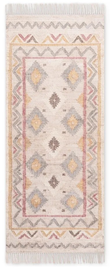 Passatoia color crema in iuta tessuta a mano 80x200 cm Roya Imani – Elle Decoration