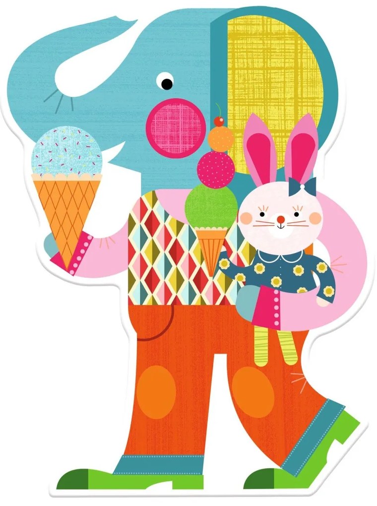Disegni da colorare magici - Animali felici