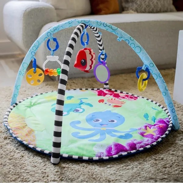 Baby Einstein - Coperta per bambini per giocare con water mat 2in1 SEA FLOOR EXPLORERS