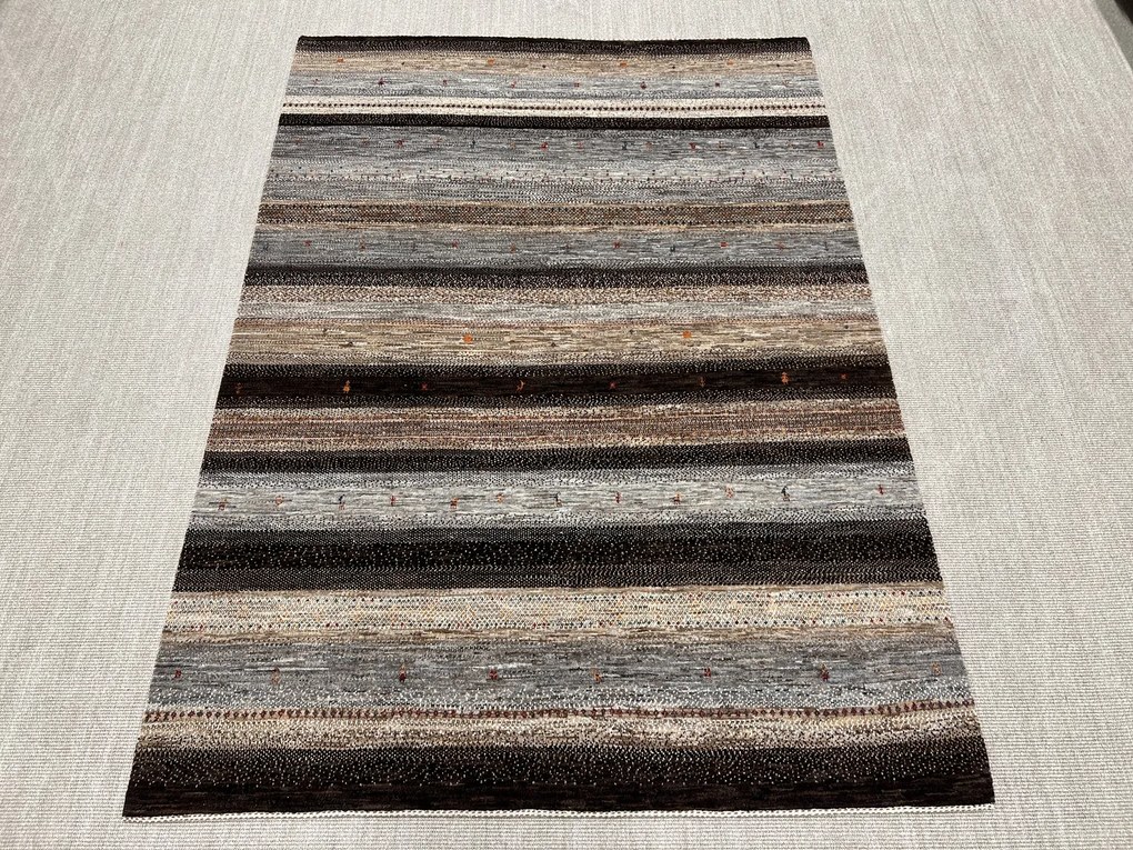 Loribaft Tappeto 250x180 Grigio (Iran) Annodato A Mano