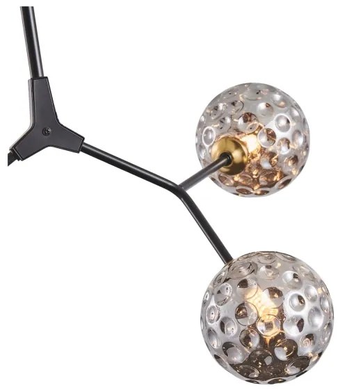 Lampadario a sospensione con supporto rigido 3xG9/15W/230V grigio