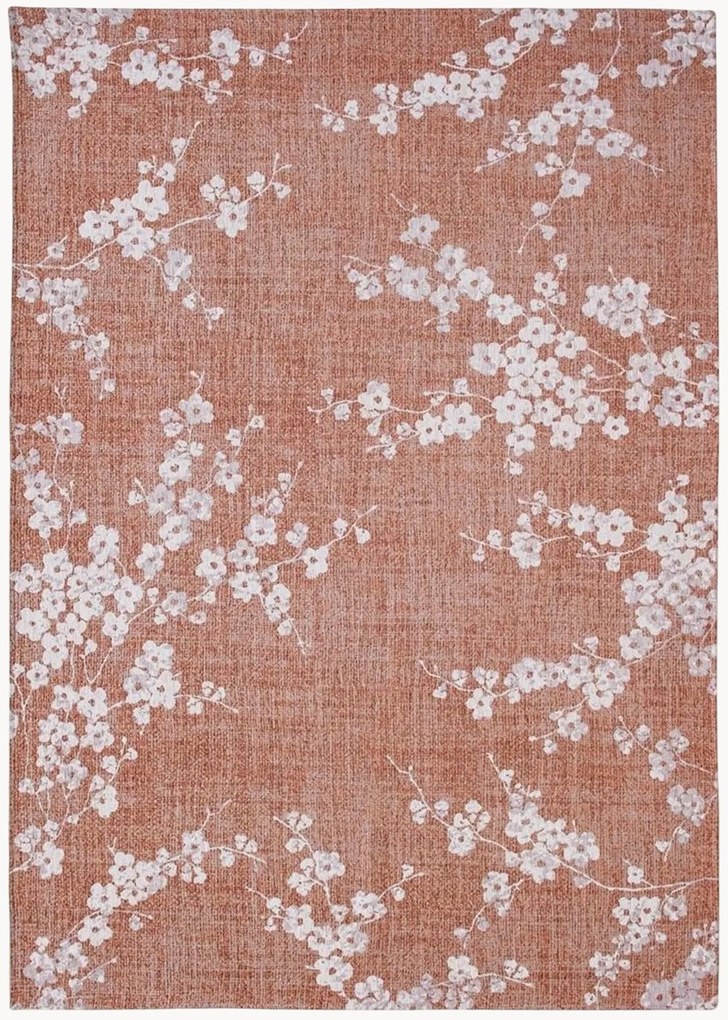 Tappeto jacquard lavabile da interno-esterno Sakura