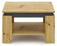 Tavolino da salotto OLAF rovere artisan/antracite