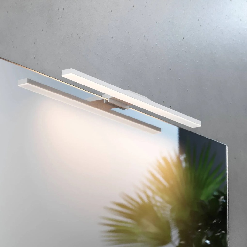 Applique da parete Triga MCJ, Bianco / Opale, Bagno, Alluminio, Moderno, Applique