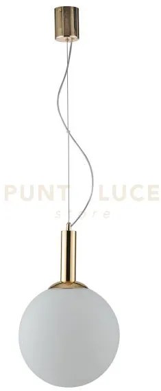 Lampadario a sospensione hera oro 1 luce attacco e27 30x160cm  in m...