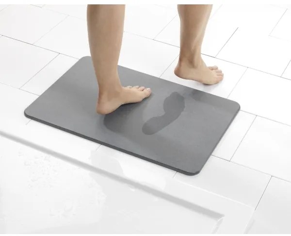 WENKO 24936100-Tappetino SIMI 39x60 cm grigio