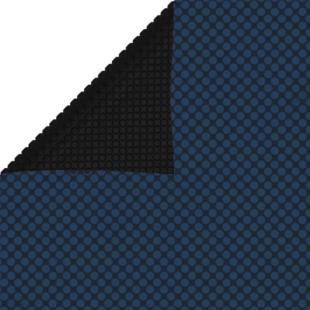 Pellicola Galleggiante Solare Pe Piscina 488x244 Cm Nero E Blu /