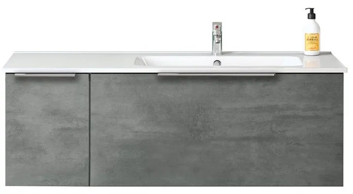 Mobile da bagno sotto lavabo Portland cemento L 30 x H 40 x P 45.5 cm 1 anta, lavabo non incluso