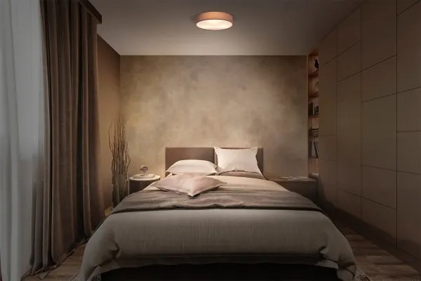 Osram - Plafoniera ORBIS PARIS 3xE27/15W/230V Ø 48 cm marrone