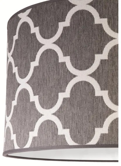 Duolla - Lampadario a sospensione con filo MAROKO 1xE27/40W/230V diametro 45 cm grigio/bianco