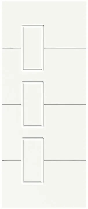 Pannello per porta d'ingresso P190 pellicolato pvc bianco L 92  x H 210.5 cm, Sp 6 mm apertura sinistra