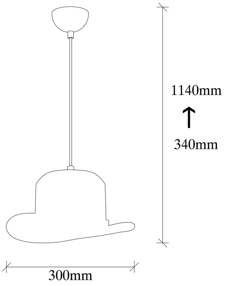 Lampada a sospensione nera con paralume in metallo ø 30 cm Sivani - Opviq lights
