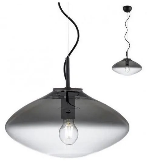 Redo 01-1619 - Lampadario a sospensione con filo ABSOLUTE 1xE27/42W/230V grigio